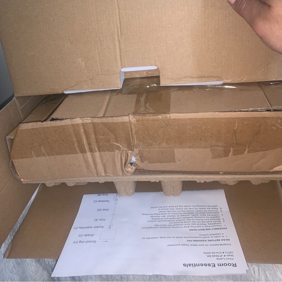 Room Essentials Tripod Floor Lamp Black Finish - Picture 3 of 4